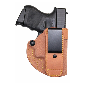 Funda interior IWB de cuero natural para porte apéndice y camisa por dentro