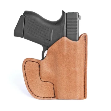 Funda de cuero natural para bolsillo delantero