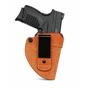 Funda interior IWB de cuero natural con inclinación hacia delante, apta para camisa por dentro