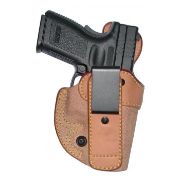 Funda interior IWB de cuero natural con inclinación hacia delante, apta para camisa por dentro