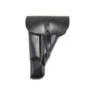Funda exterior OWB de solapa de cuero negro