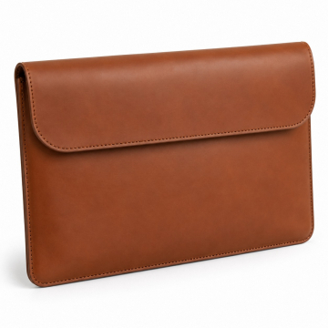 Funda acolchada de piel para portátil - Vista completa del producto