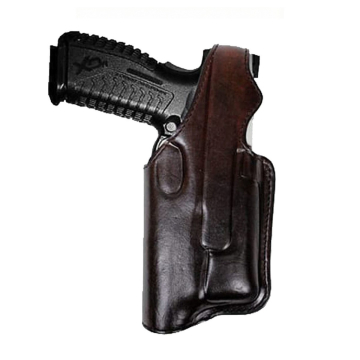 Funda policial castaño oscuro para cinturón de servicio de 2 1/4