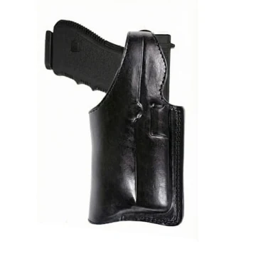 Funda policial negra para cinturón de servicio de 2 1/4