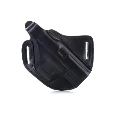 Funda exterior OWB de porte cruzado de cuero negro