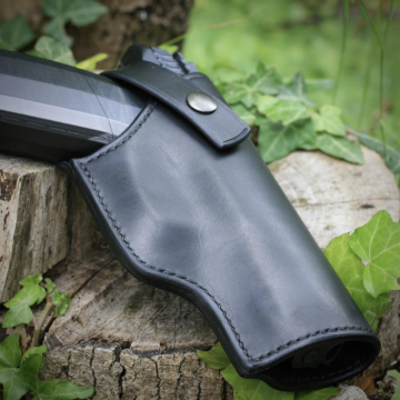 Funda de cinturón de cuero liso para Smith & Wesson M&P9