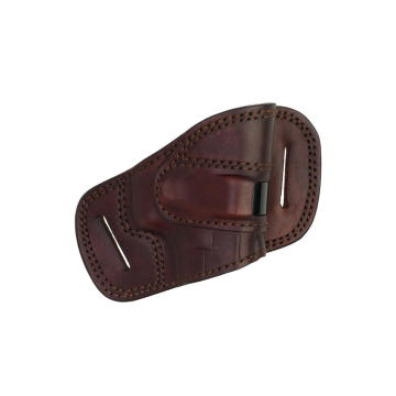 Funda de cinturón de cuero Springlock de cuerpo corto