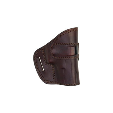 Funda de cuero Springlock con paso de cinturón inclinado
