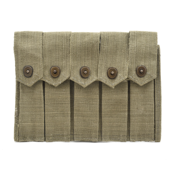 Portacargadores Thompson de cinco compartimentos para cargadores de 20 cartuchos de color verde oliva claro