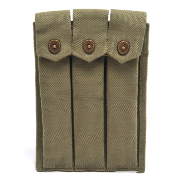 Portacargadores Thompson de tres compartimentos para cargadores de 30 cartuchos de color verde oliva oscuro
