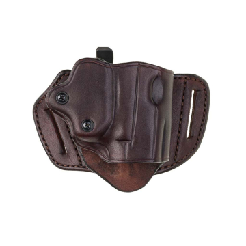 Funda Trailguard con boca del cañón abierta, trabilla para cinturón y liberación con el pulgar
