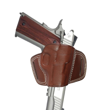 Funda exterior OWB de cuero marrón de extracción rápida