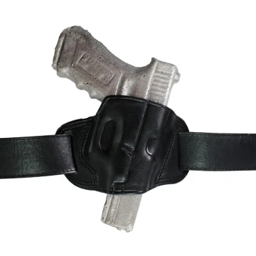 Funda exterior OWB de cuero negro de extracción rápida