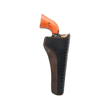 Funda exterior OWB de cuero de dos tonos para revólver