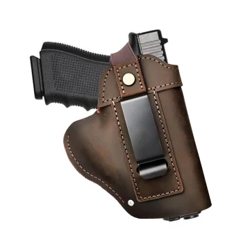 Funda interior IWB universal de cuero con clip metálico