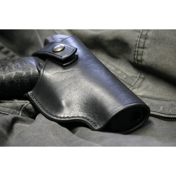 Funda de cinturón de cuero liso para Walther PPQ