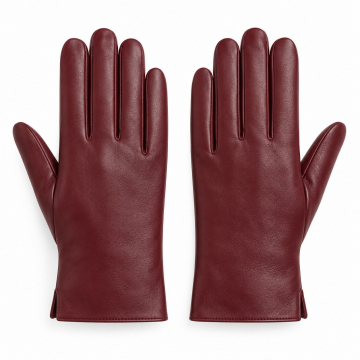 Guantes de piel para mujer con forro de cachemira - Vista completa del producto