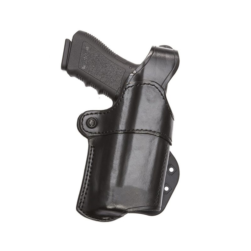 Funda de pala de cuero negro Nightguard compatible con linterna - Vista 2