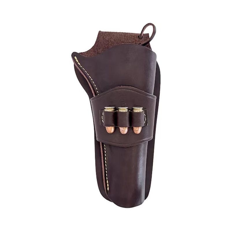 Funda western exterior OWB de cuero marrón antiguo - Vista 2