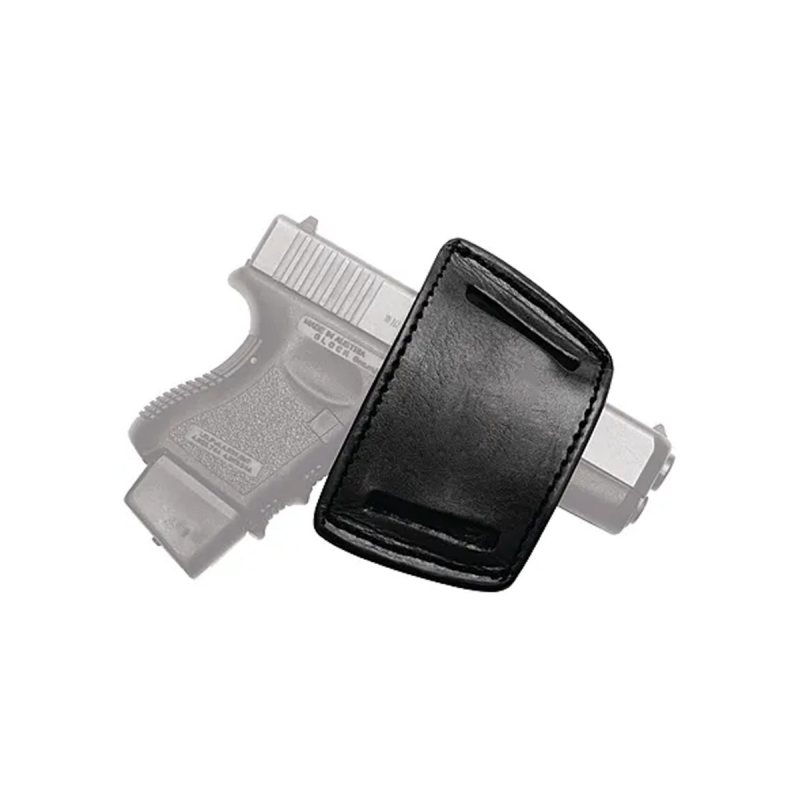 Funda interior IWB ambidiestra de cuero negro con ranuras de cinturón - Vista 11