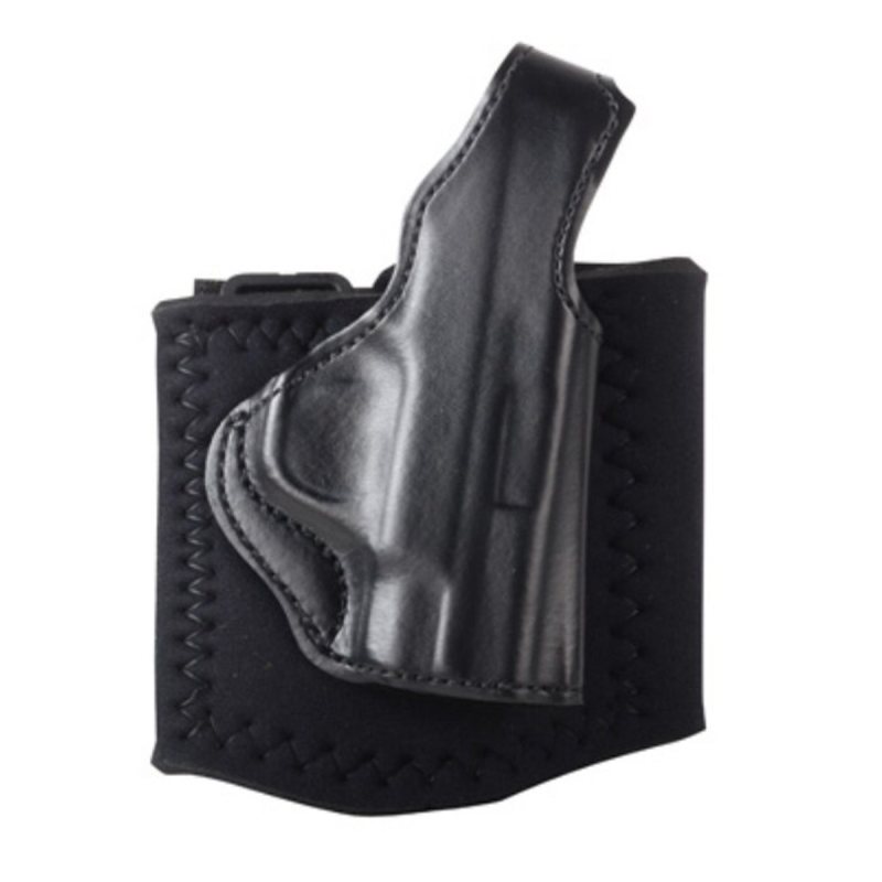Funda de tobillo de cuero negro con cierre de pulgar - Vista 6