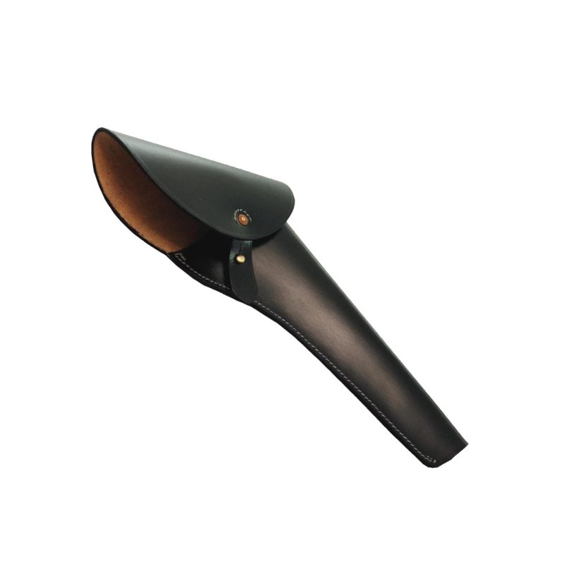 Funda de solapa de cuero negro de estilo Guerra Civil - Vista 6