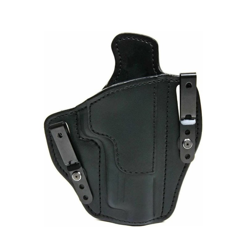 Funda de cuero negro de doble porte - Vista 7