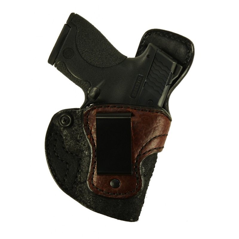 Funda interior IWB de cuero negro con ribete de bisonte - Vista 2