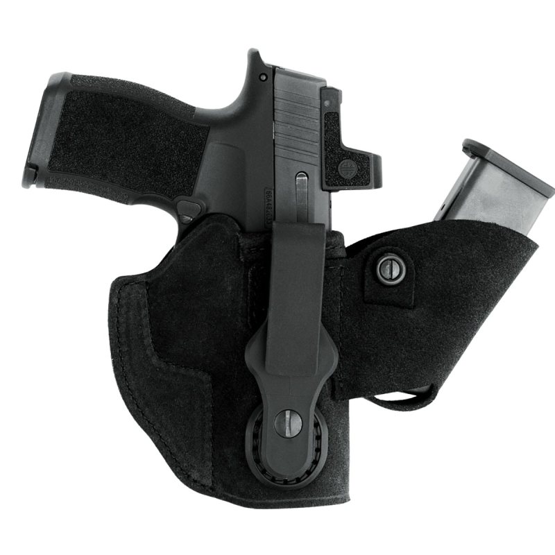 Funda interior IWB de cuero negro con portacargador - Vista 6