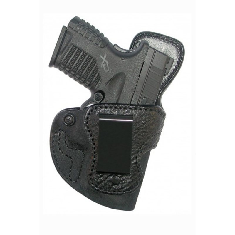 Funda interior IWB de cuero negro con ribete de tiburón - Vista 3