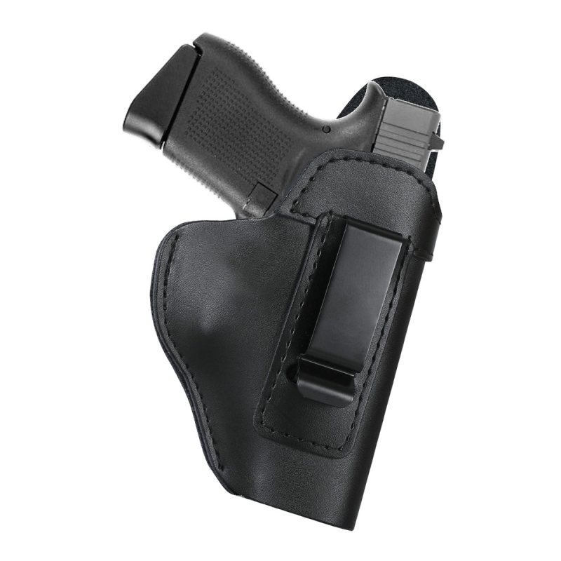 Funda interior IWB de cuero negro con clip de acero - Vista 6