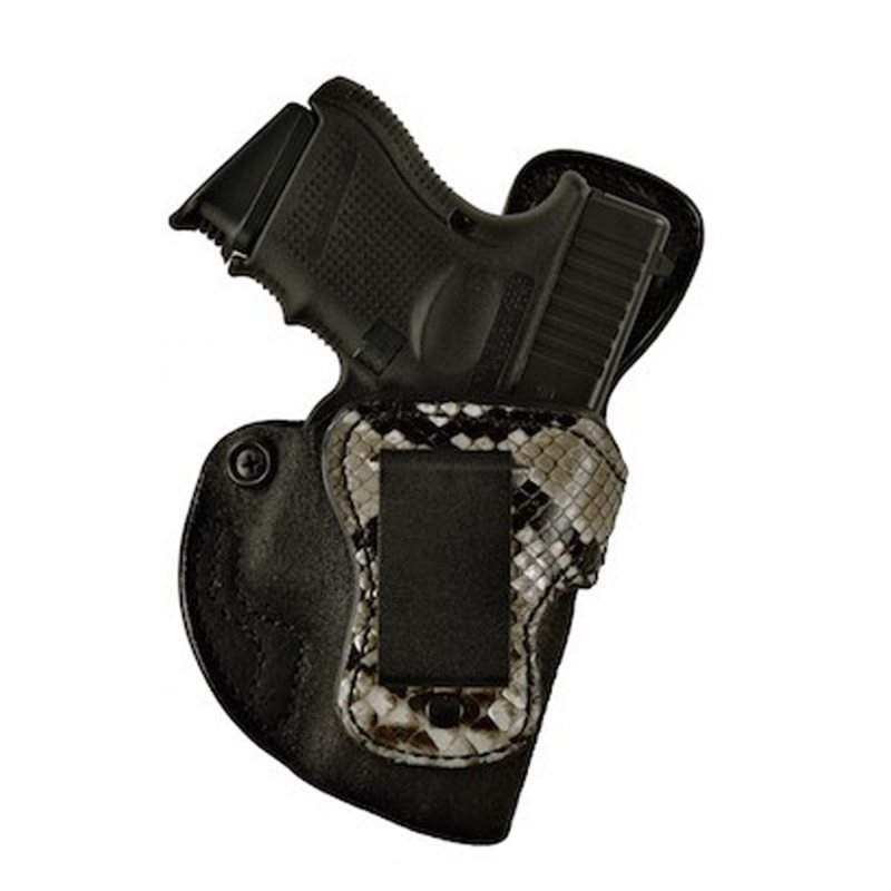 Funda interior IWB de cuero negro con ribete de pitón - Vista 6