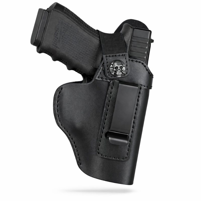 Funda interior IWB de cuero negro con retención por correa - Vista 5
