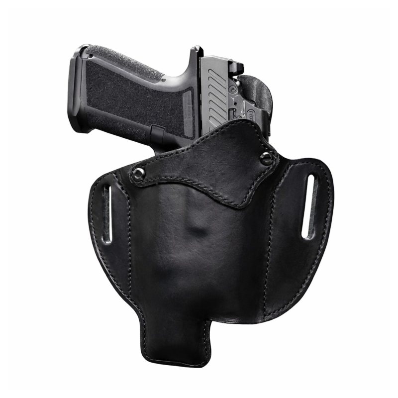 Funda exterior OWB de cuero negro compatible con linterna - Vista 11