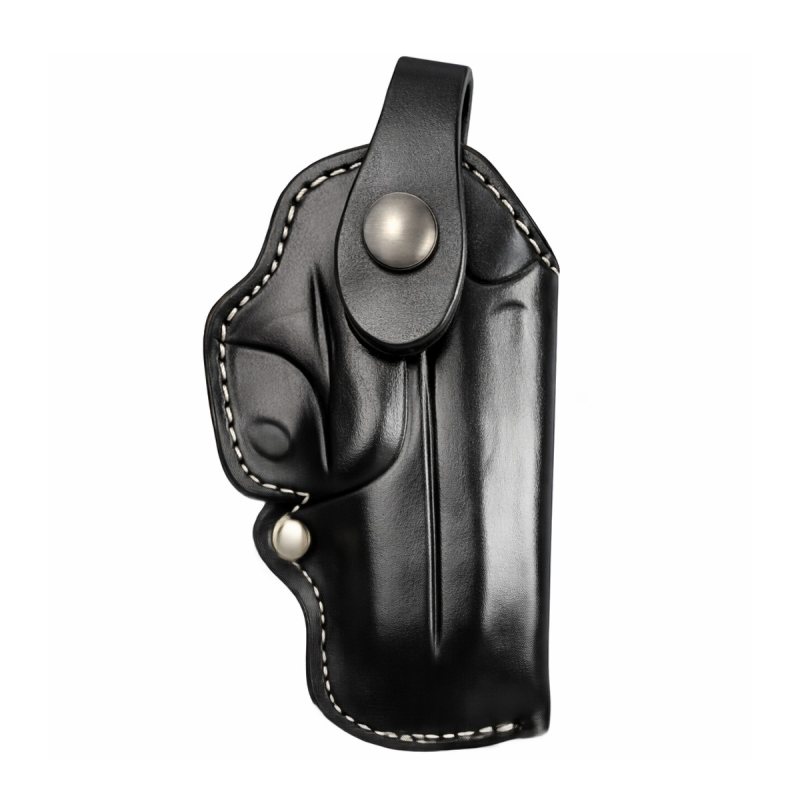 Funda exterior OWB de cuero negro con correa de retención - Vista 21