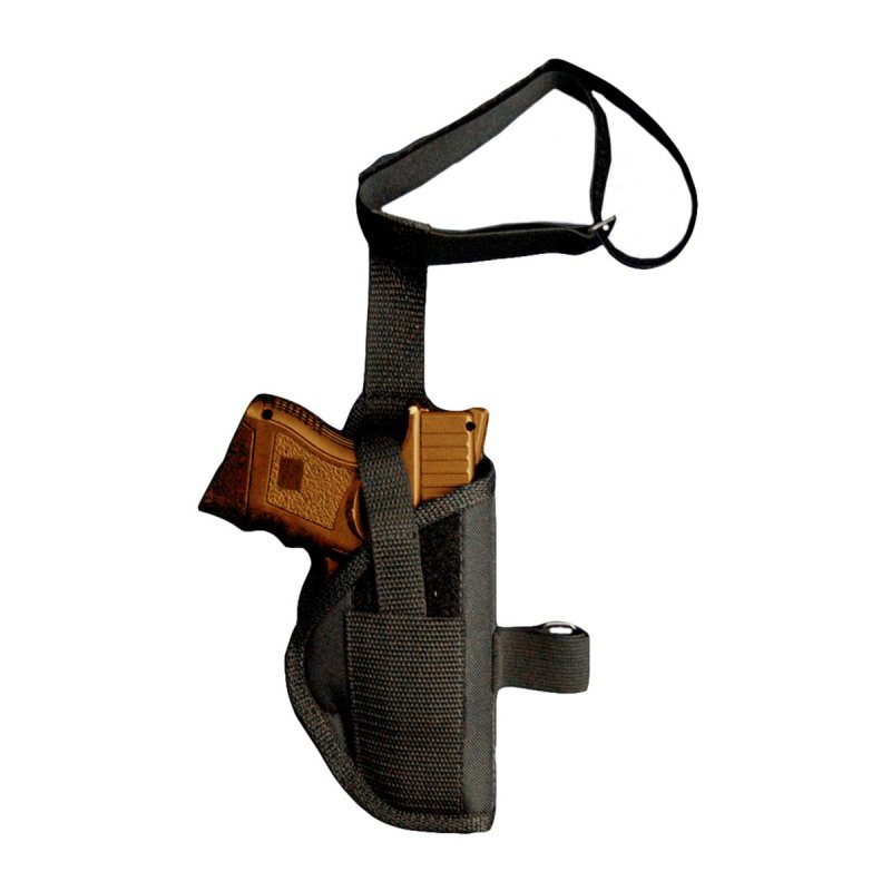 Funda de tobillo de nailon negro para pistola compacta - Vista 1