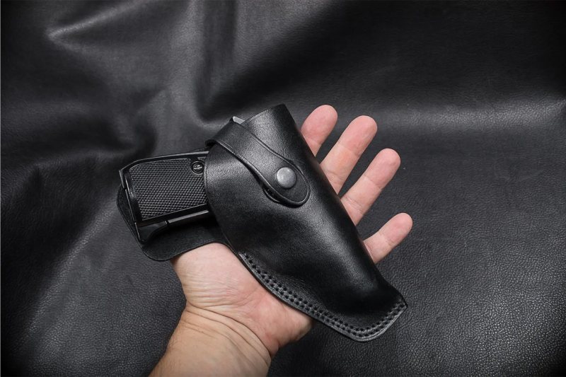Funda Field Guard de cuero negro - Vista 2