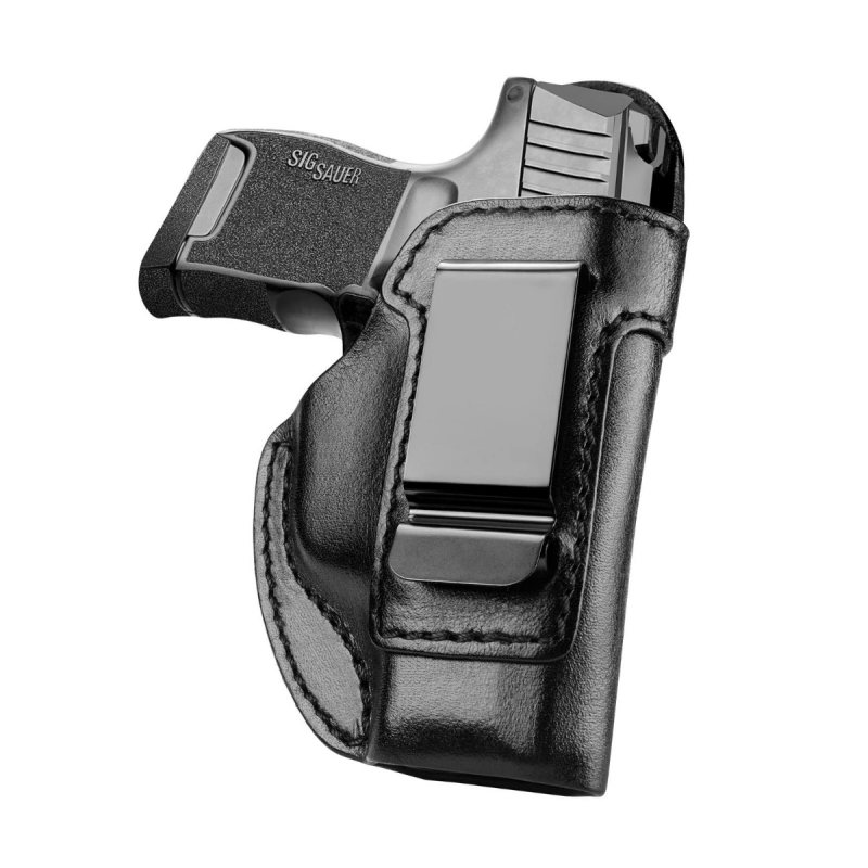 Funda de porte interior IWB de cuero negro - Vista 1