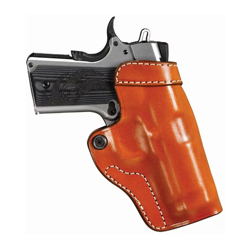Funda de cuero marrón para porte cruzado - Vista 4
