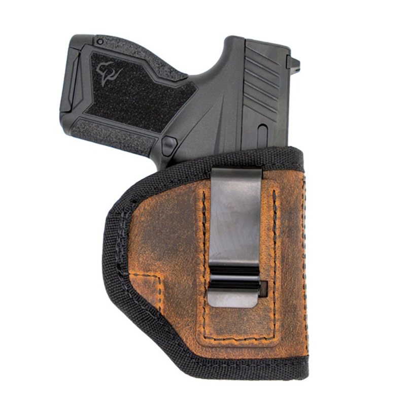 Funda interior IWB de cuero marrón con respaldo acolchado - Vista 14