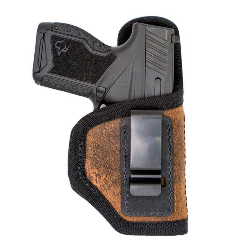 Funda interior IWB de cuero marrón con respaldo protector - Vista 15