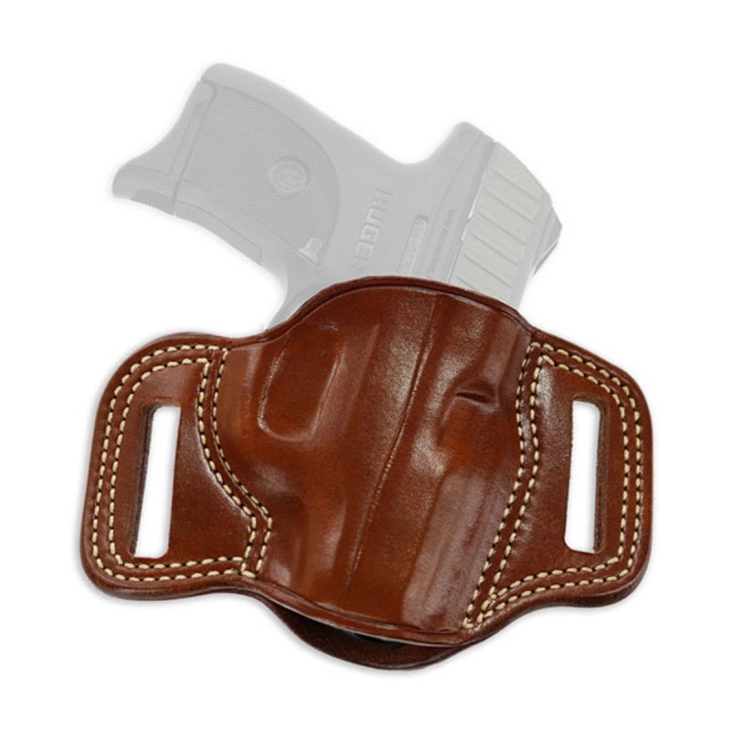 Funda exterior OWB de cuero marrón de diseño pancake - Vista 20