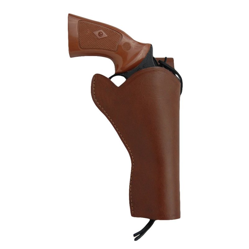 Funda exterior OWB de cuero marrón de estilo western - Vista 2