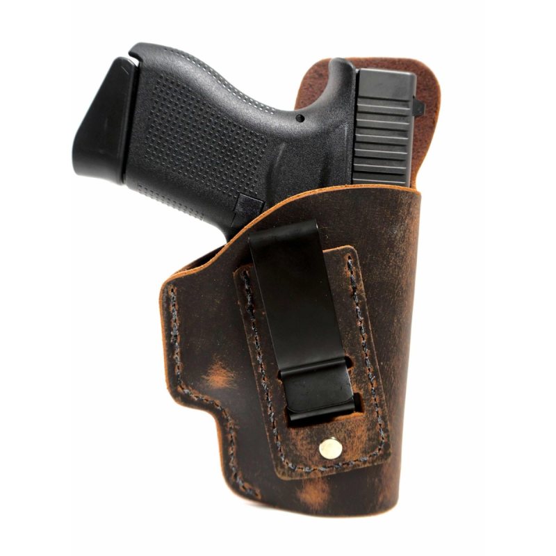 Funda interior IWB de cuero marrón de búfalo de agua - Vista 4