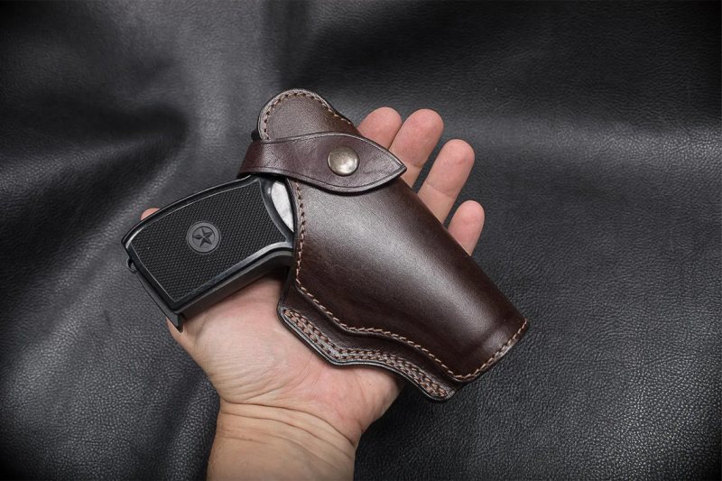 Funda Field Guard de cuero marrón oscuro - Vista 1