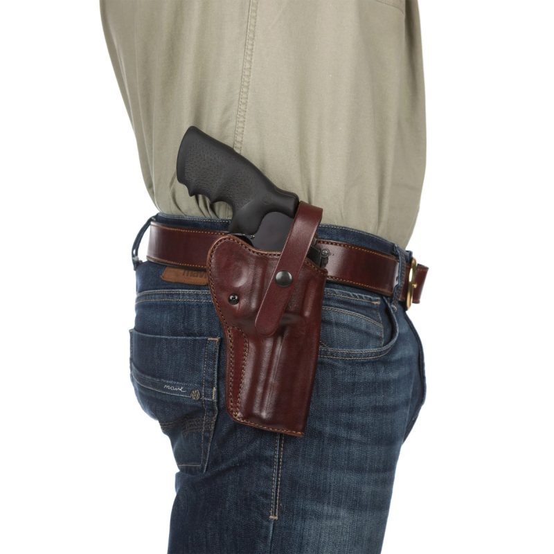 Funda de cadera de cuero burdeos Alaska Hunter - Vista 4