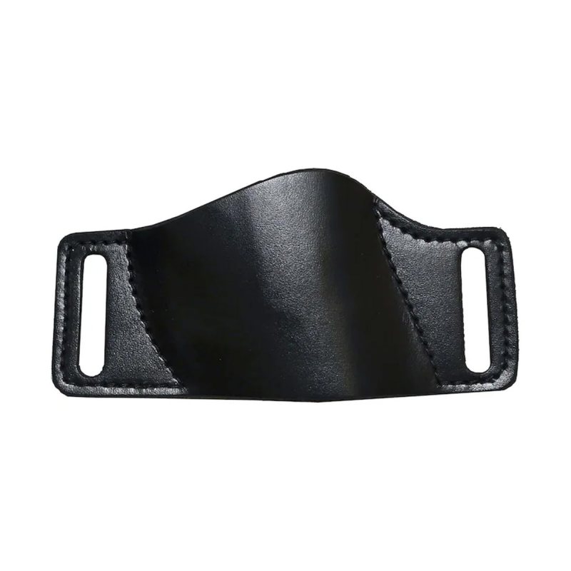 Funda exterior OWB de cuero castaño de paso de cinturón - Vista 2
