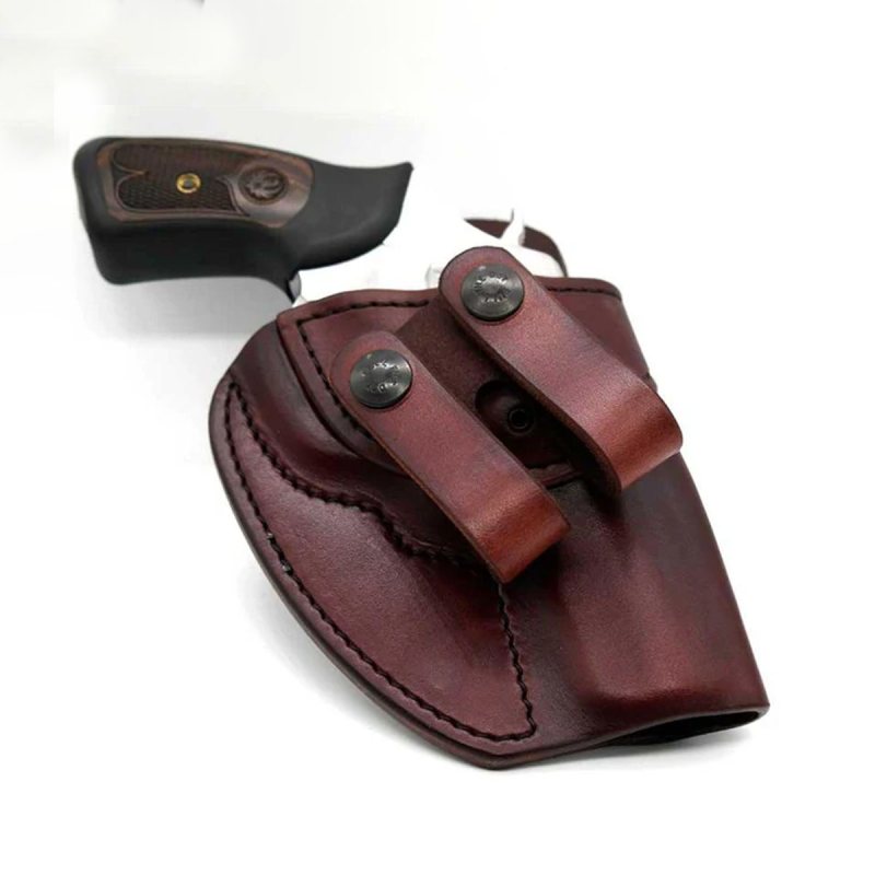 Funda interior IWB de cuero burdeos Wright Closer - Vista 6