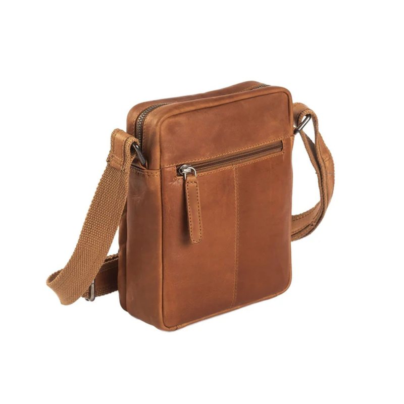 Bolso de hombro de cuero marrón Cognac Birmingham - Vista 3