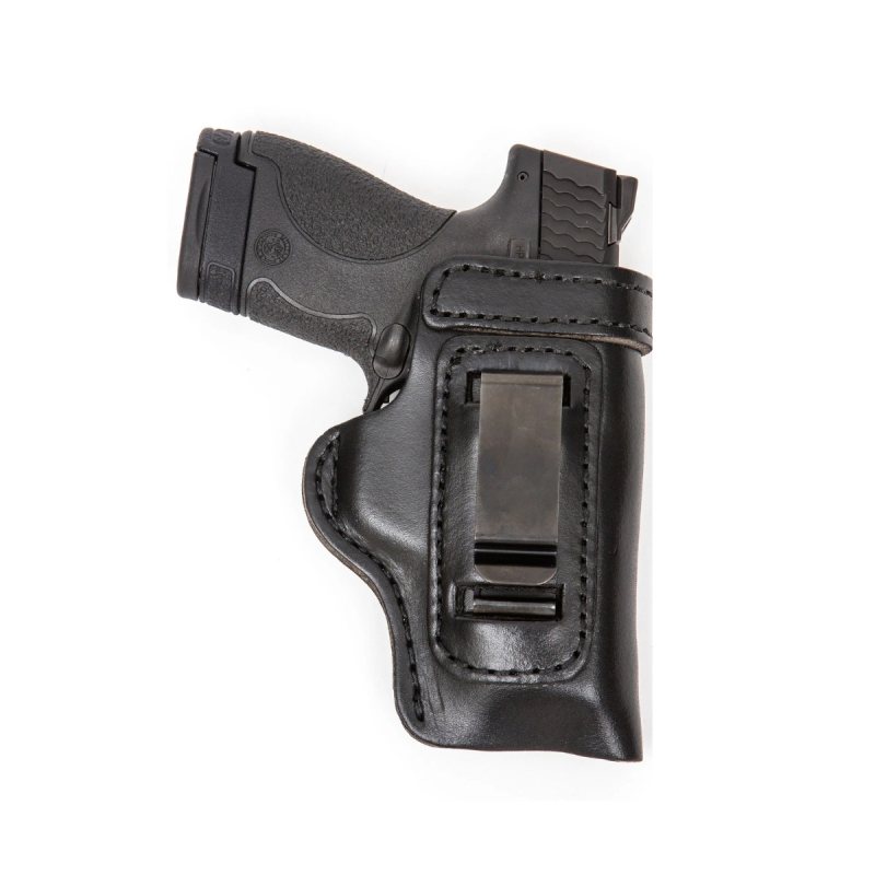 Conjunto negro de funda de cuero IWB/OWB y portacargador doble - Vista 6